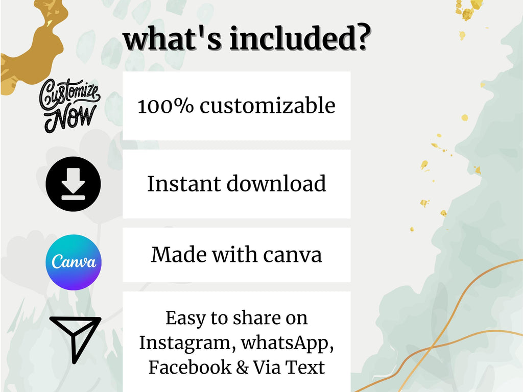 Elegant Muslim Wedding Newspaper Program: Editable Canva Template (Digital Download)