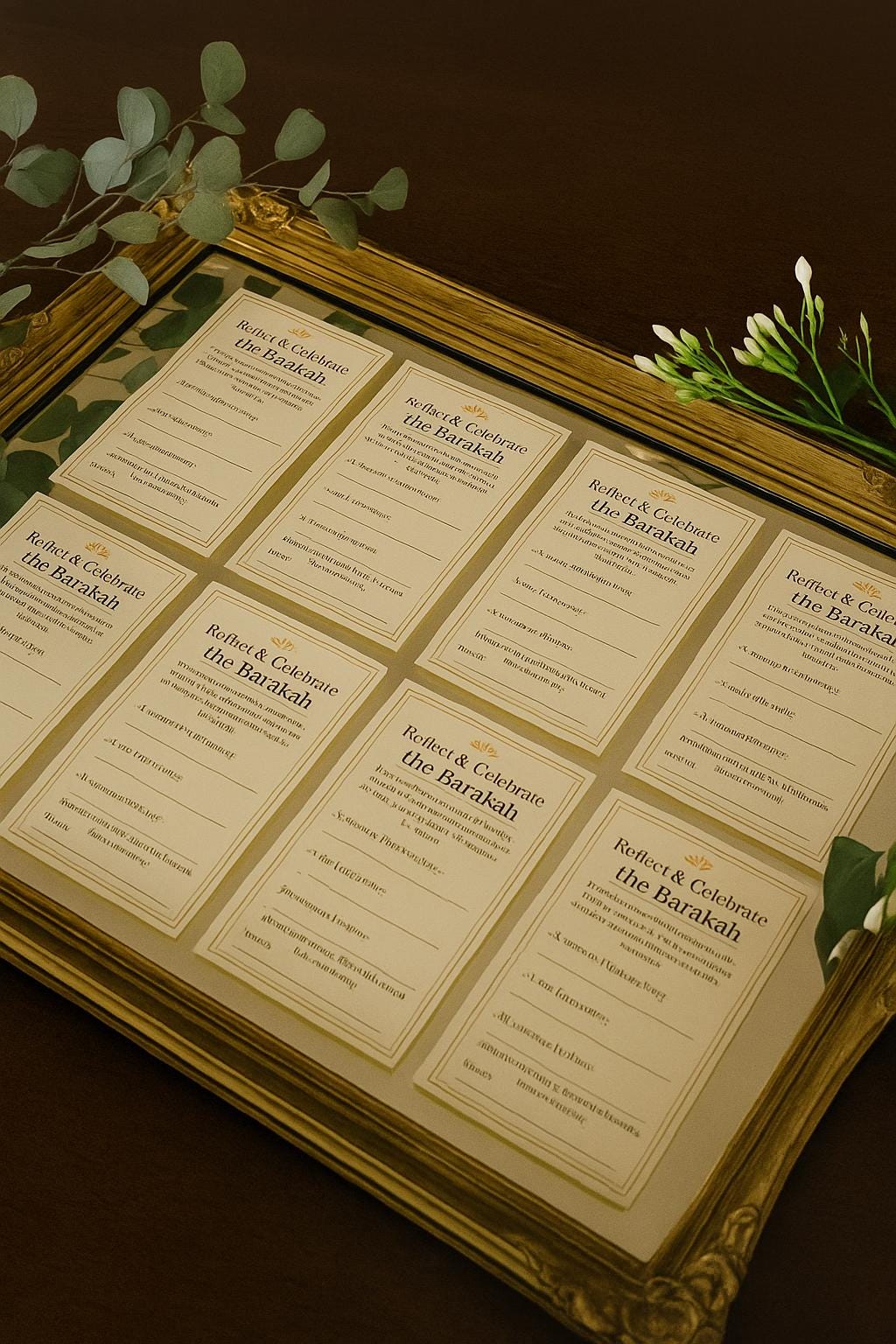 Islamic Wedding Barakah Cards | Dua Guest Notes