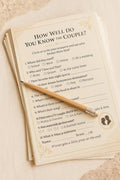 Wedding Trivia Game: How Well Do You Know the Couple? - Cream Lace Design