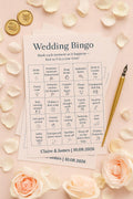 Wedding Bingo Game: Funny Reception Guest Activity - Elegant Card Pack