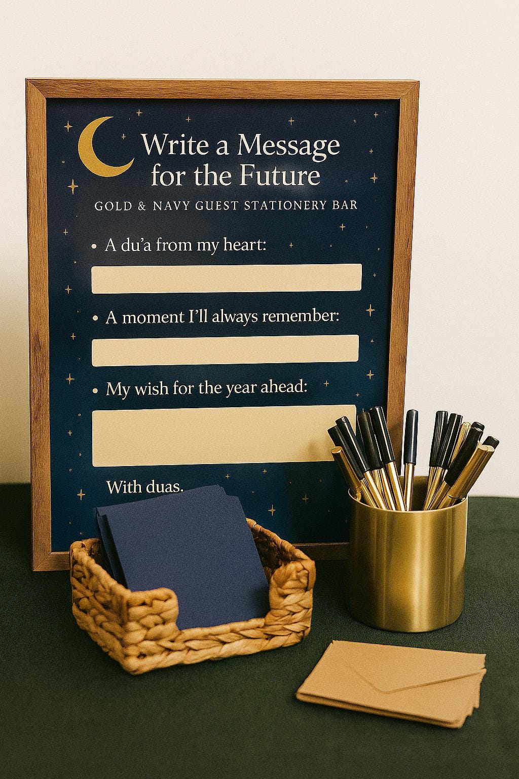 Nikah Time Capsule Cards: Islamic Wedding Anniversary Keepsake with Wax Seal