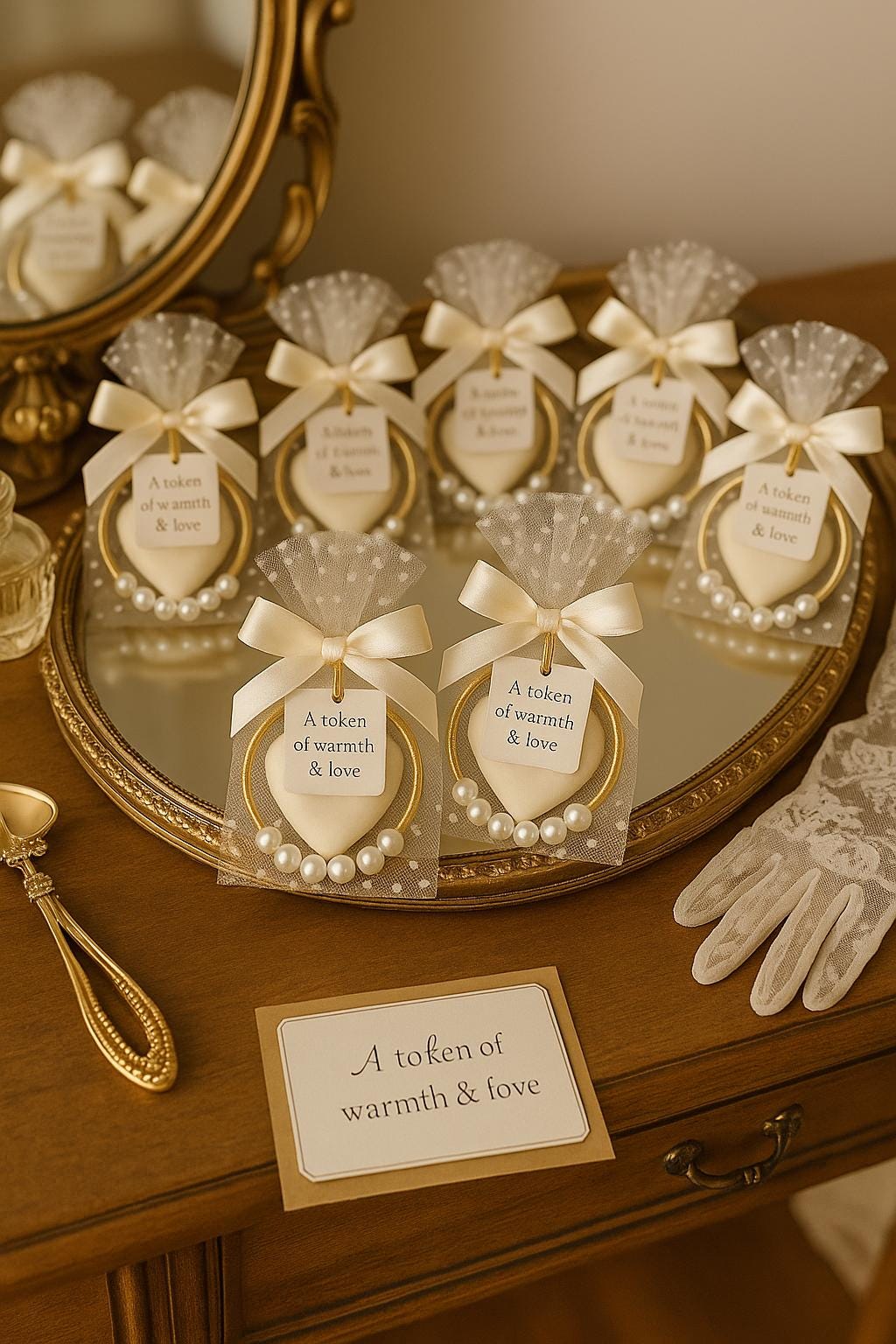 Heart Soap Ring Favor: Bridal Shower Wedding Keepsake