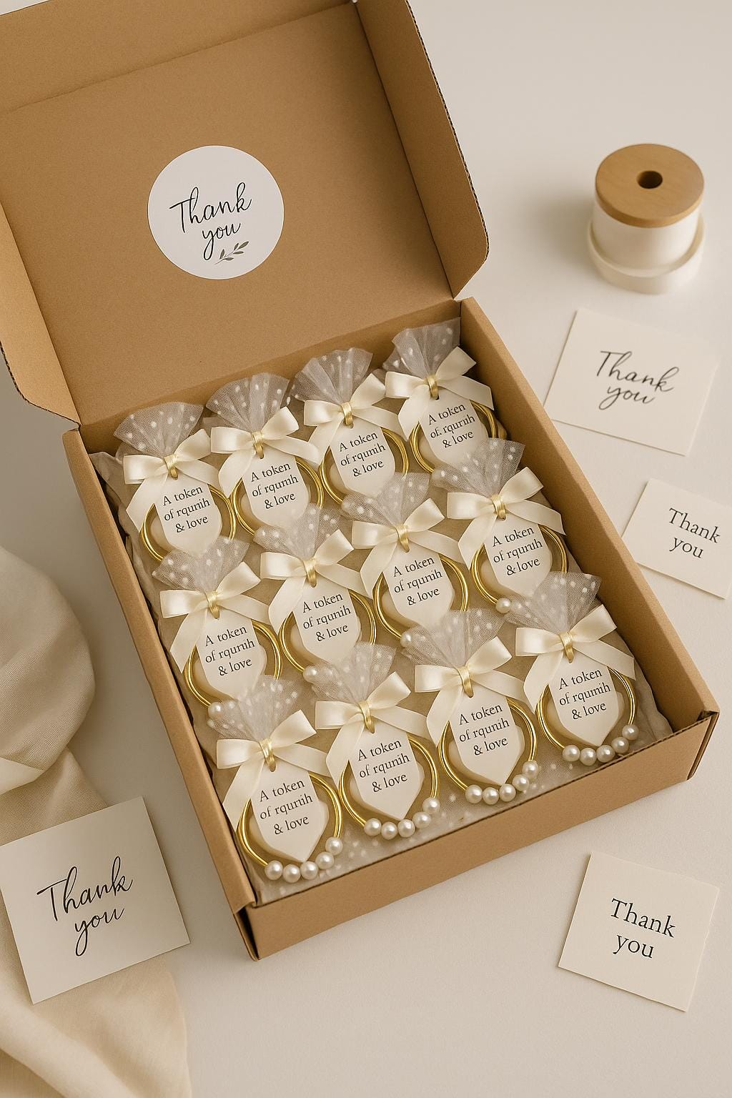 Heart Soap Ring Favor: Bridal Shower Wedding Keepsake