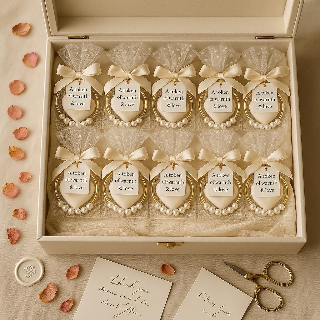 Heart Soap Ring Favor: Bridal Shower Wedding Keepsake