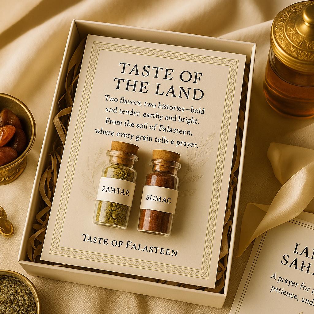 Palestinian Za'atar & Sumac Wedding Favor | Islamic Nikah Keepsake