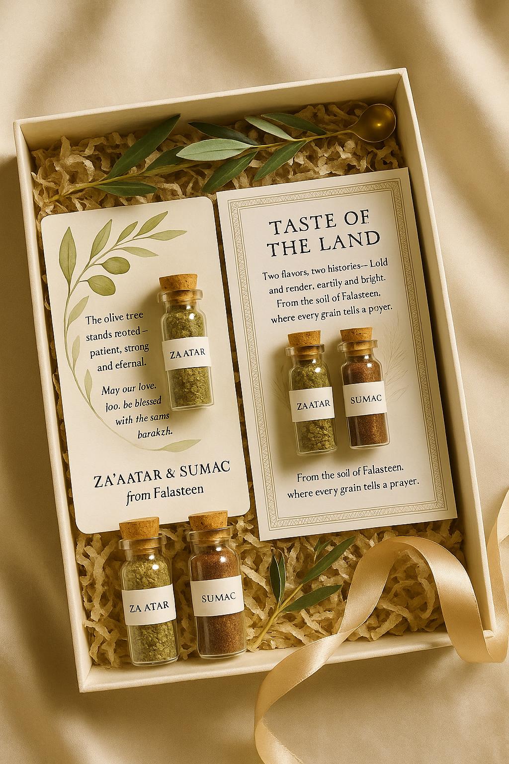 Palestinian Za'atar & Sumac Wedding Favor | Islamic Nikah Keepsake