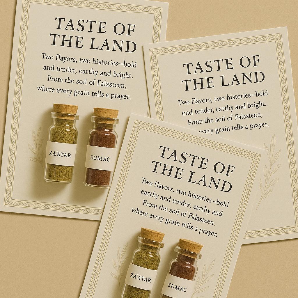 Palestinian Za'atar & Sumac Wedding Favor | Islamic Nikah Keepsake
