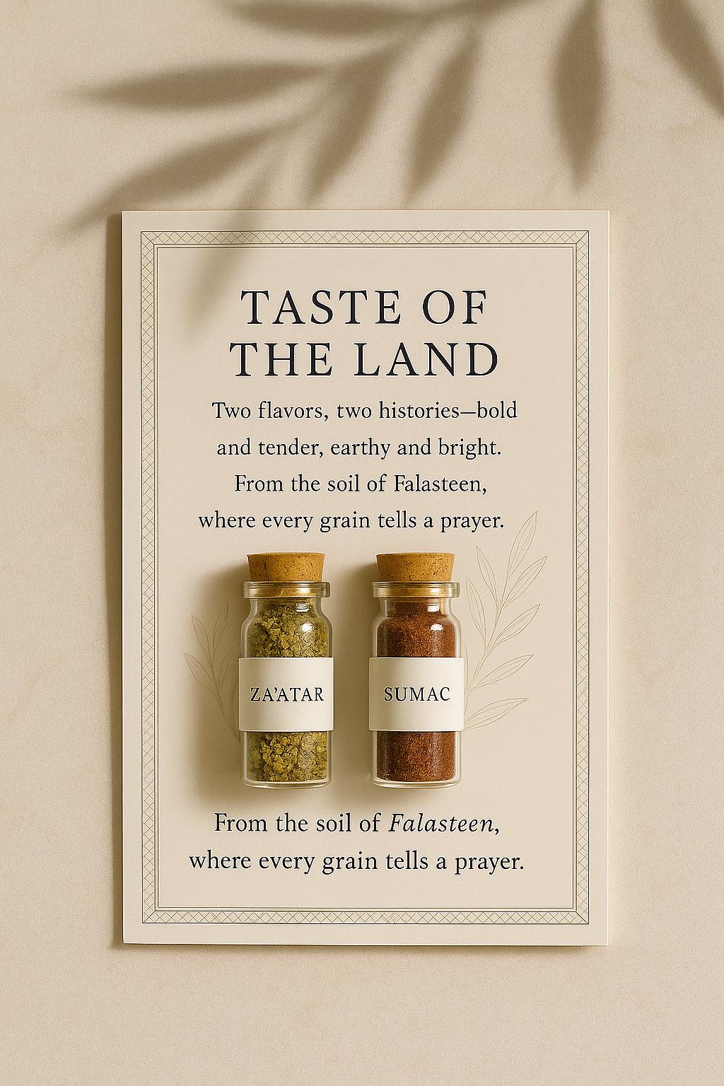 Palestinian Za'atar & Sumac Wedding Favor | Islamic Nikah Keepsake