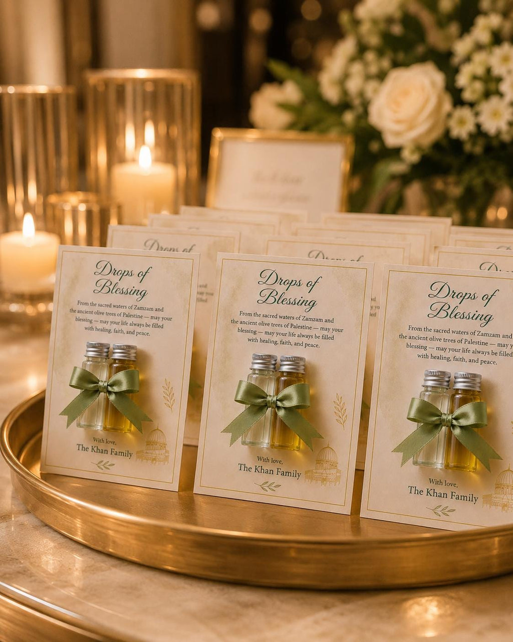 Zamzam & Olive Oil Islamic Favor: Palestinian Wedding Keepsake